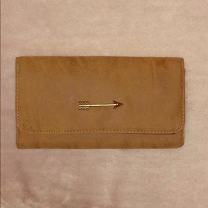 Brown Arrow Trifold Wallet